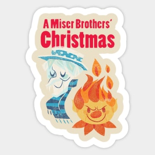 a' miser brothers christmas Sticker